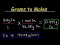 How To Convert Grams To Moles - VERY EASY