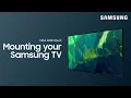How to mount your Samsung TV with a VESA wall mount Samsung US