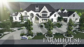 MEGA MANSION BLOXBURG SPEEDBUILD WITH GUEST HOUSE AND POOL