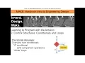 Learning Programming with the Arduino 2 Control Structures - Conditionals and Loops