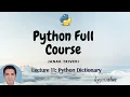 Lecture 11 Python Dictionary Python Programming Theory