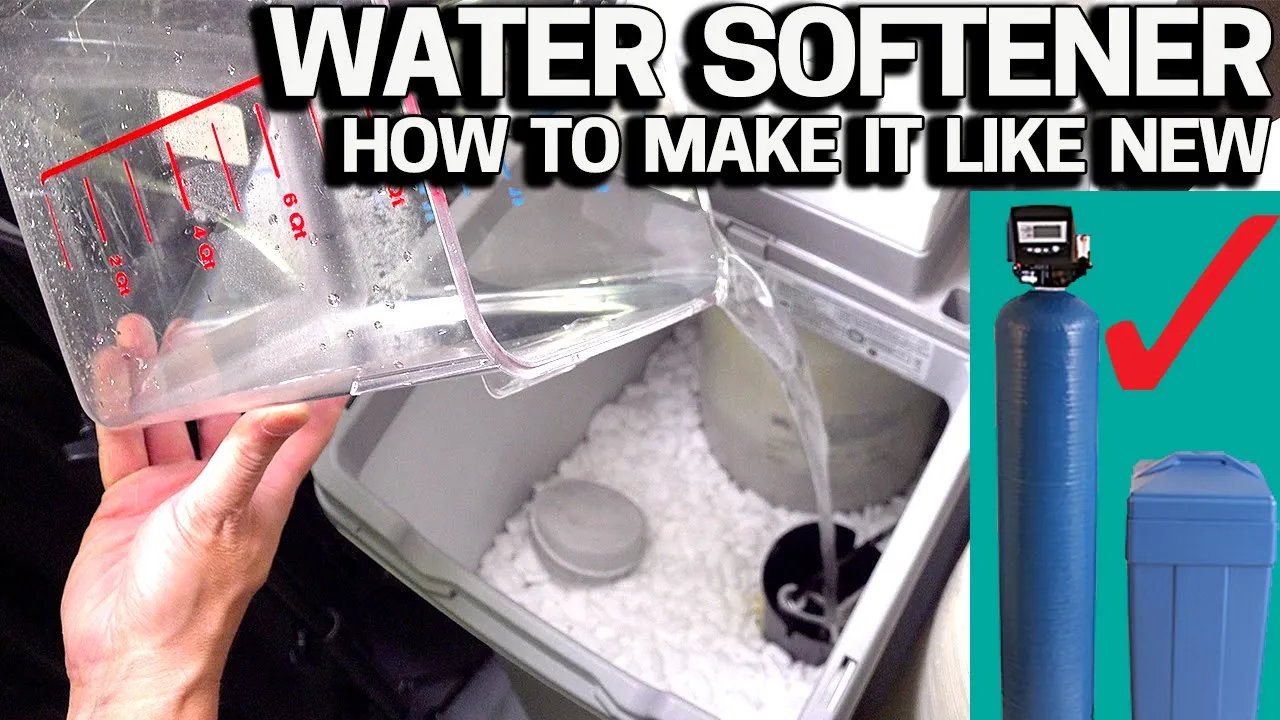 Water Softener Cleaning & Restore it Like New - Don't skip this EASY maintenance