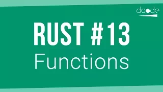 Rust Programming Tutorial - Functions