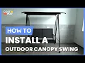 How to Install the 2-Seat Outdoor Canopy Swing NP10403