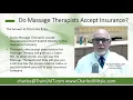 Do Massage Therapist s Accept Insurance