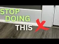 How to Install Quarter Round with a finished end cap for Beginners