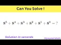 Can You Solve This in Seconds Olympiad Math Challenge Harvard University Math