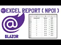 Blazor Generate Excel Report Using NPOI Complete Example