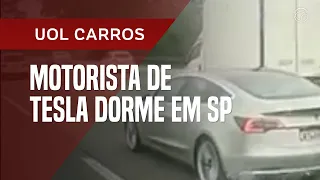 Motorista de Tesla põe Autopilot à prova e é pego dormindo na Imigrantes