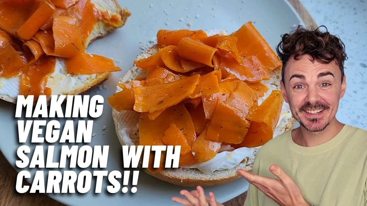 I Made Vegan Salmon Using CARROTS!! Carrot Lox Recipe