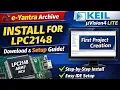 How to Install Keil Vision4 Lite for LPC2148 e-Yantra Archive Full Setup First Project