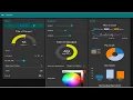 Node-Red Dashboard Displaying the reading sensor on the webserver