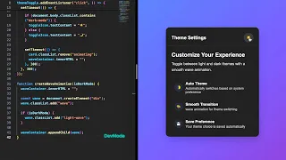 How to Create a Mode Toggle Animation using HTML CSS JavaScript