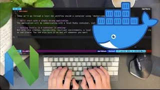 How to set up docker compose for local development in a container using Neovim