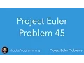 Project Euler using Scala Problem 45