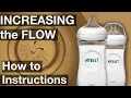 Increasing the flow for Baby Bottle Nipples Philips Avent