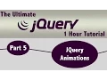 JQuery 1 Hour Easy Tutorial Part 5 - Animation