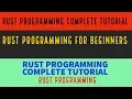 Rust Programming Complete Tutorial For Beginners Introduction To Rust Programming Part 1