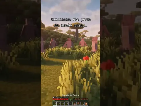 Invocaram ele perto da minha casa no Minecraft