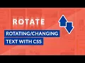 CSS Tricks Rotating or Sliding Texts Animation EASY