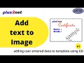 Generating image from a template by adding user entered form data by imagestring in PHP GD