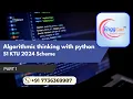 KTU B Tech 2024 Algorithmic Thinking with Python S1 - Part 1 EnggCart Online Tuition for B Tech