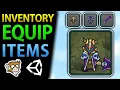 How to Equip Weapons and Items in Unity Drag Drop Inventory