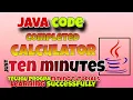 Calculator in Just 10 Minutes Switch Case Java Programming Basics Telugu