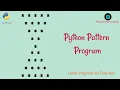 Python pattern program 15 in Hindi learn an easy method
