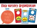 Printable Superhero Closet Dividers - Easy Way to Organize Baby Clothes in Your Nursery