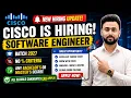 Cisco is hiring 2027 batch Salary 10 LPA No criteria Anyone can apply