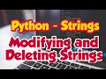 Modifying and Deleting Strings Chapter 8 8 4 XII STD CS