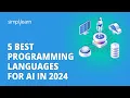 5 Best Programming Languages For AI In 2026 Top 5 Languages For AI 2026 Simplilearn