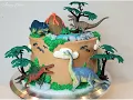 DINOSAUR CAKE Easy Birt ay Cake Decorating