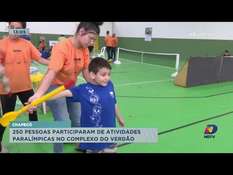 250 Pessoas participam de atividades paralímpicas no complexo do Verdão