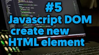 Javascript Dom How To Create HTML Element