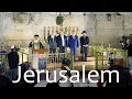 Lagu Eerste Kaars! Hanukkah Kaars Aansteekceremonie bij de Klaagmuur.