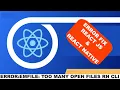 Error EMFILE too many open files watch Starting Metro Bundler - thrower React JS React Native