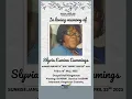 Mrs Sylvia Esmina Porter-Cummings Funeral Announcement