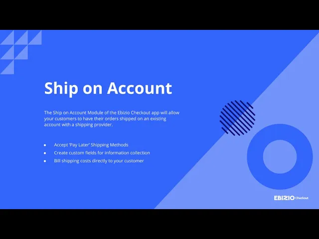 Ship on Customer Account for BigCommerce - YouTube thumbnail