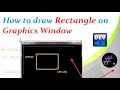 Part 4 How to draw Rectangle and Square Graphics in C