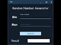 Random Number Generator With Source Code JavaFX