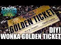 Making Willy Wonka Golden Ticket Out of Printout