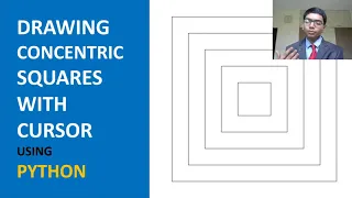 Crearing Concentric Squares With Cursor Using Python