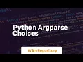 python argparse choices