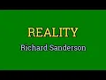 Download Lagu Reality - Richard Sanderson (Lyrics Video)