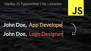 Vanilla Javascript Typewriter with Color Changing Effects Super Simple JS Typing Animation