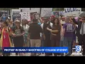 Protesters demand action after Brazoria deputy fatally shot college student