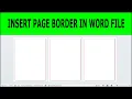 Microsoft Word Borders How to Insert Format and Delete Borders