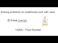 Solving problems on codeforces com with Java - 1426A Floor Number Difficulty 800